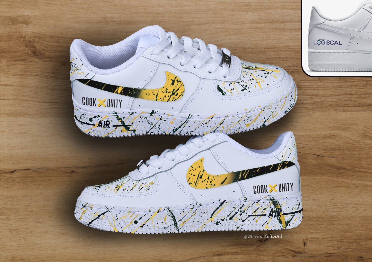 Custom Request Air Force 1 '76ers + Eagles + Couri + VIP Splatters'