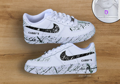 Custom Request Air Force 1 'Brand Sneaker Wall + VIP Splatters'