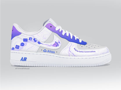 Custom Request Air Force 1 'Brand Sneaker Wall + VIP Splatters'
