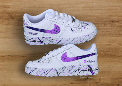Custom Request Air Force 1 'Brand Sneaker Wall + VIP Splatters'