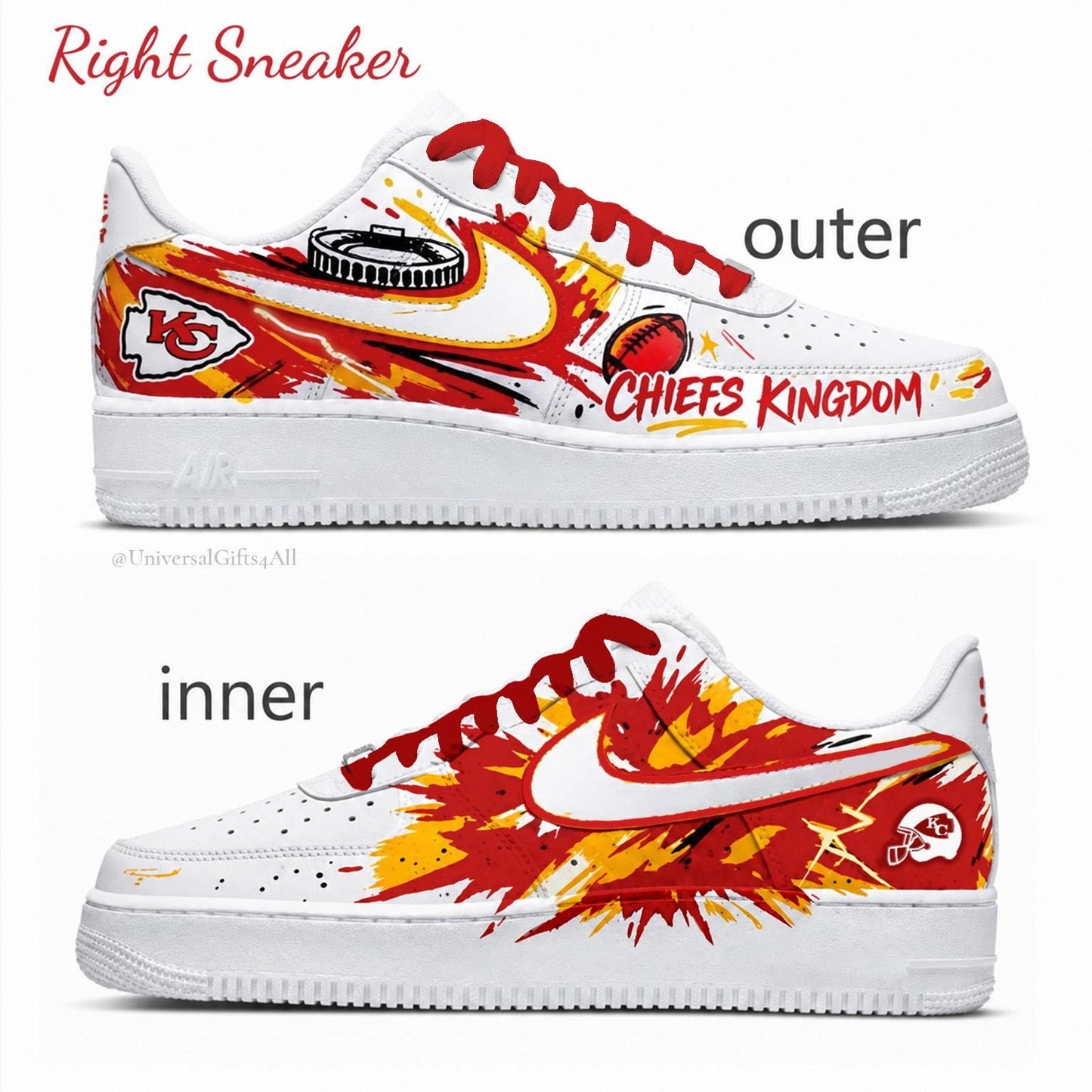 Custom Request KC 'Kansas City Chiefs' Air Force 1